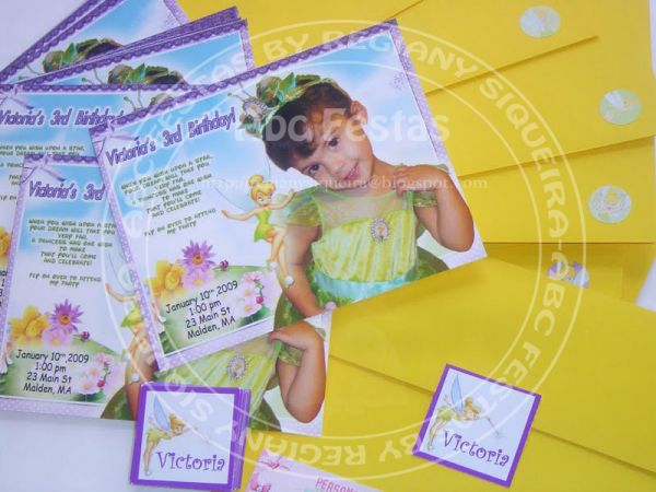 convite tema sininho