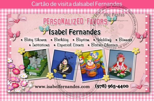 Arte para cartão de Visita da Isabel Fernandes
