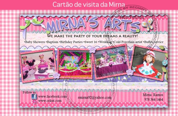 Arte para cartão de Visita da Mirna