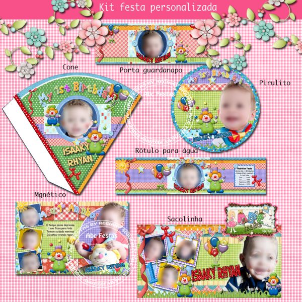 Kit festa personalizada