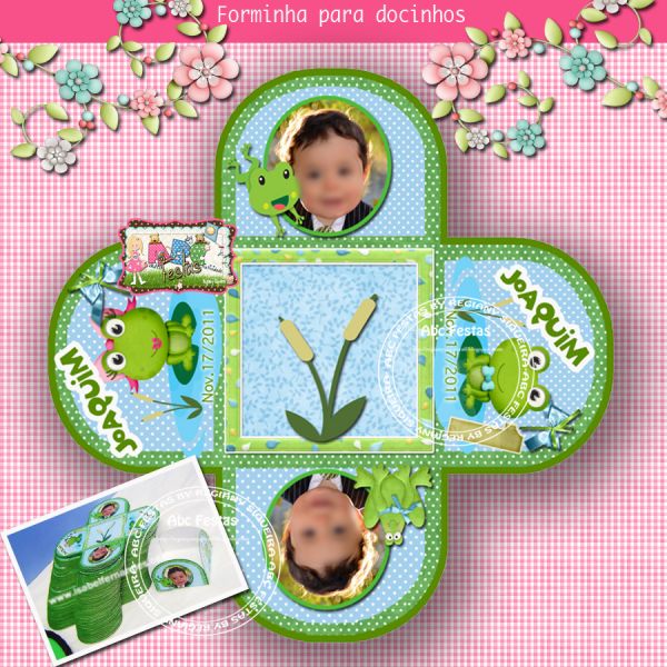 Forminhas para docinhos tema sapinhos